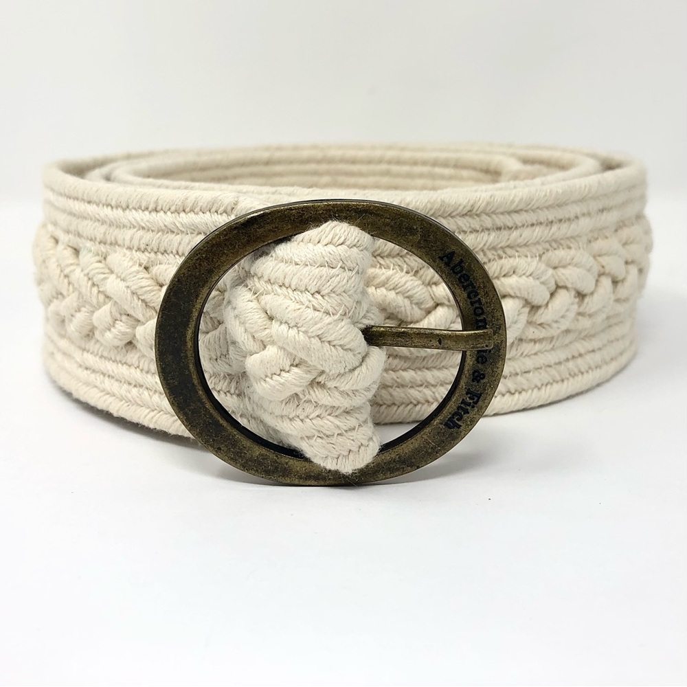 Abercrombie & Fitch woven 100% cotton belt - 41.5" long (includes buckle)